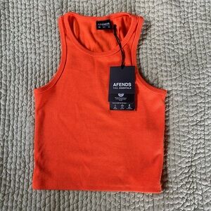 NWT Afends Orange Tank Top